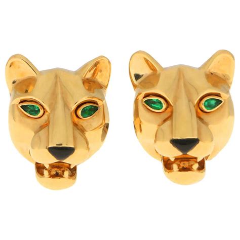 cartier panthere ohrringe|cartier panther heads.